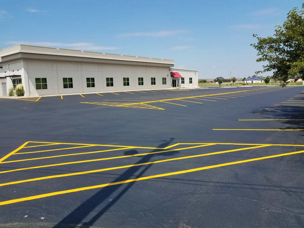 Commercial Parking Lot striping - All Hands on Deck