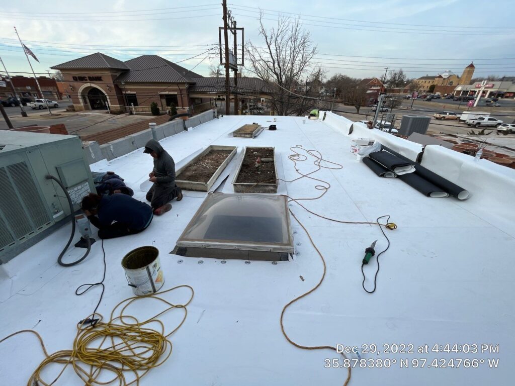 Commercial flat roofing in Oklahoma City area