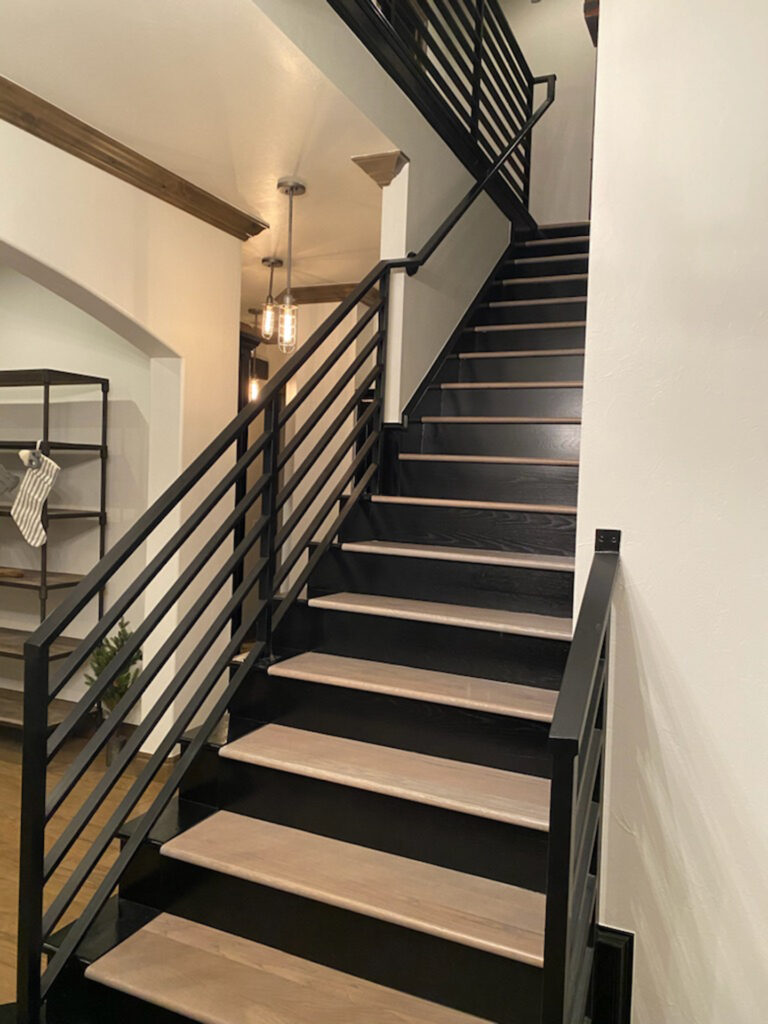 custom wrought iron staircase rail