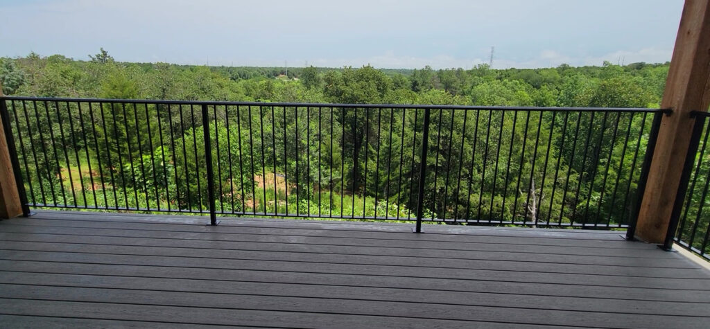 custom iron work balcony rail