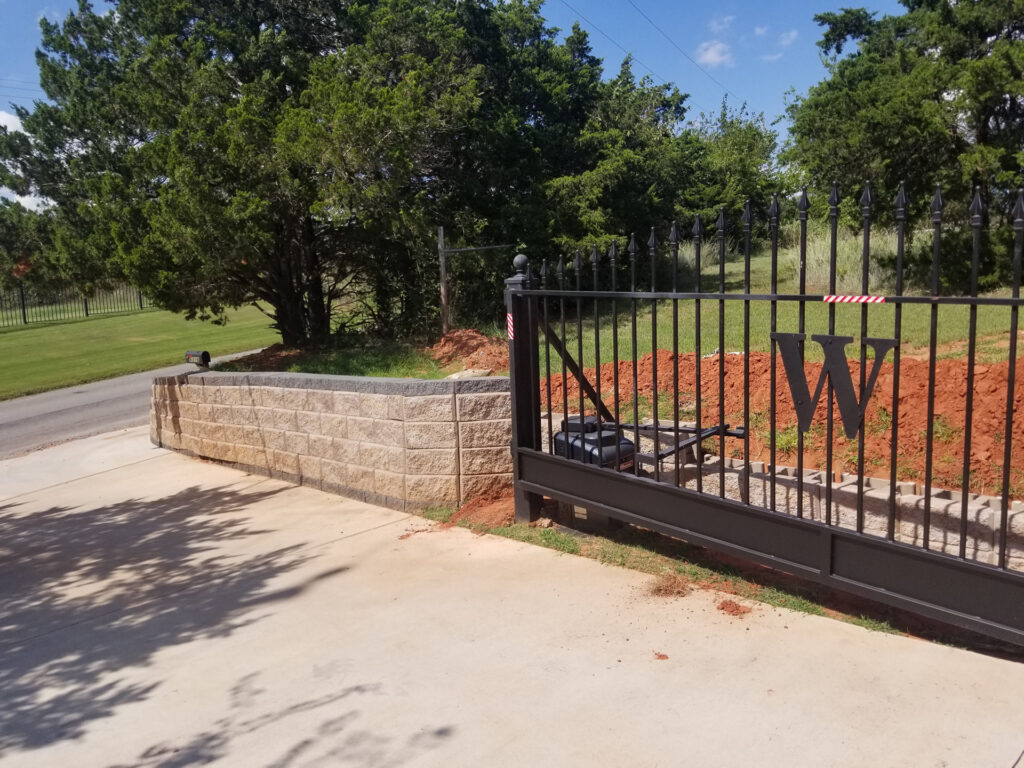 Custom electric gate installation