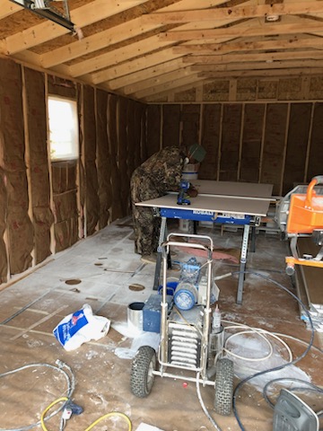 Construction of workshop shed